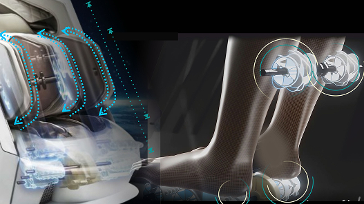 Роликовый и растирающий массаж голеней