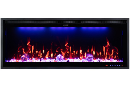 Линейный биокамин Mercury 42 LED RF