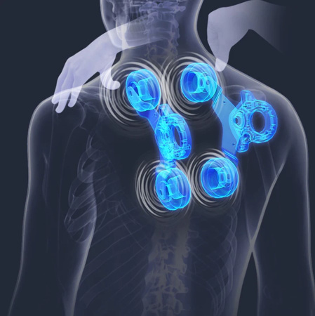 Массажное кресло iMassage Hybrid Blue/Beige